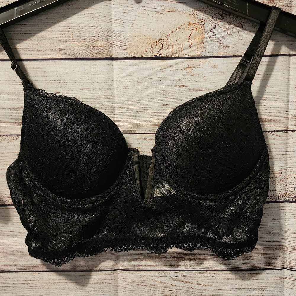 Floral Shimmer Lace Underwire Bra